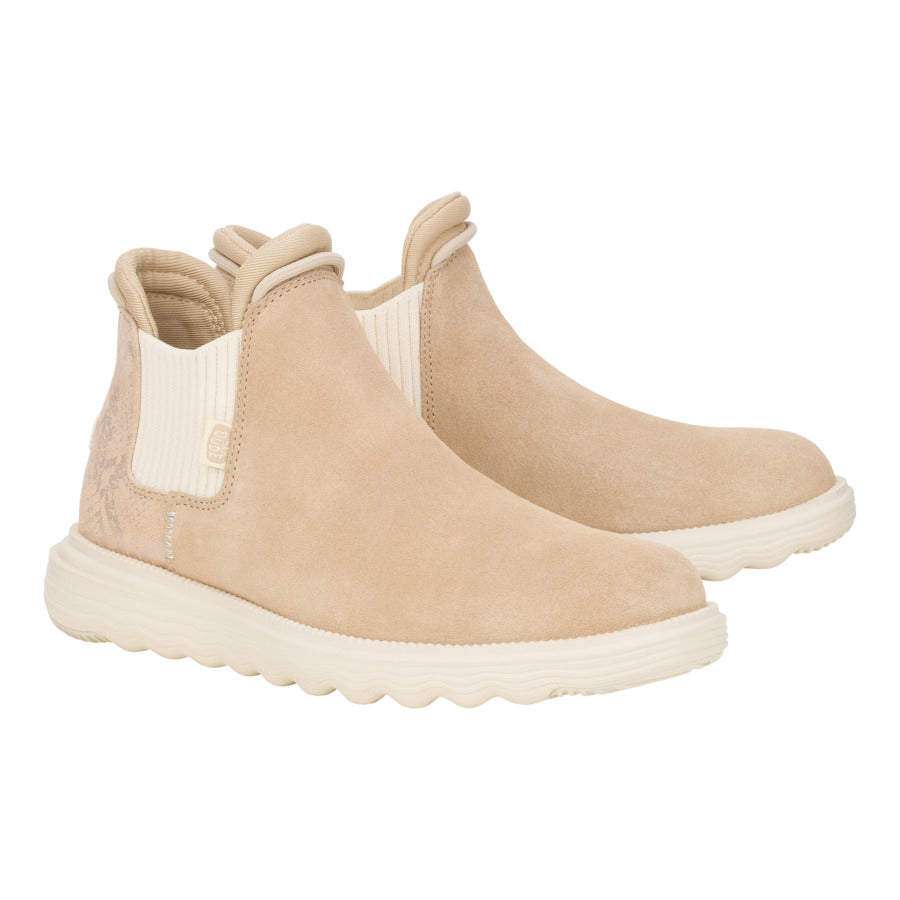 Branson Womens Suede Novelty - Sand/Snake