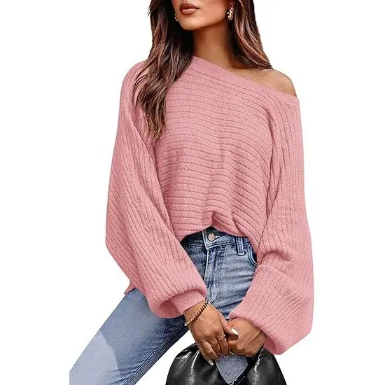 Womens Boat Neck Sweater