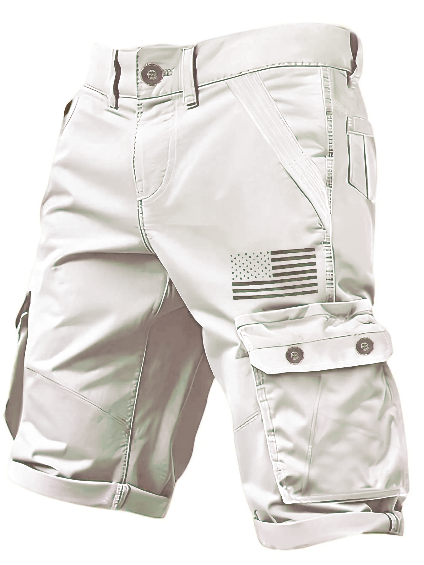 Men’s Multi-Pocket Cargo Shorts – Casual Street Style Summer Shorts