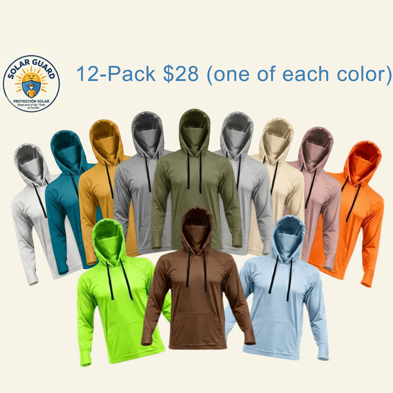 Men's UPF 50+ Hooded Sun Protection Fishing Shirt