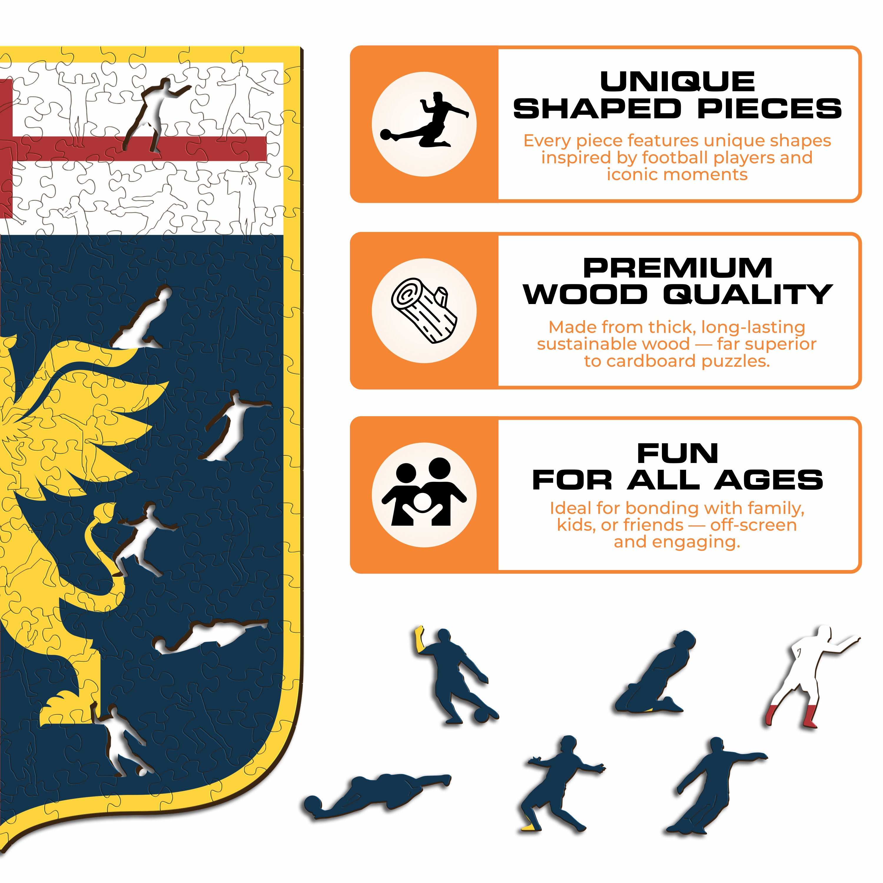 Genoa® CFC Logo - Wooden Puzzle