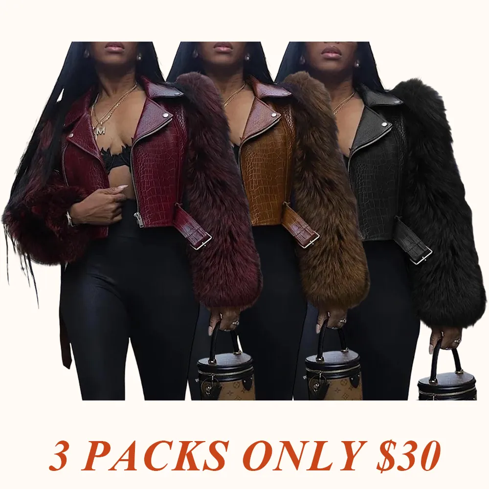 Women's Patchwork Fur Jacket