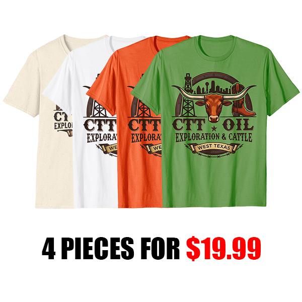 CTT Oil Exploration & Cattle Vintage T-Shirt