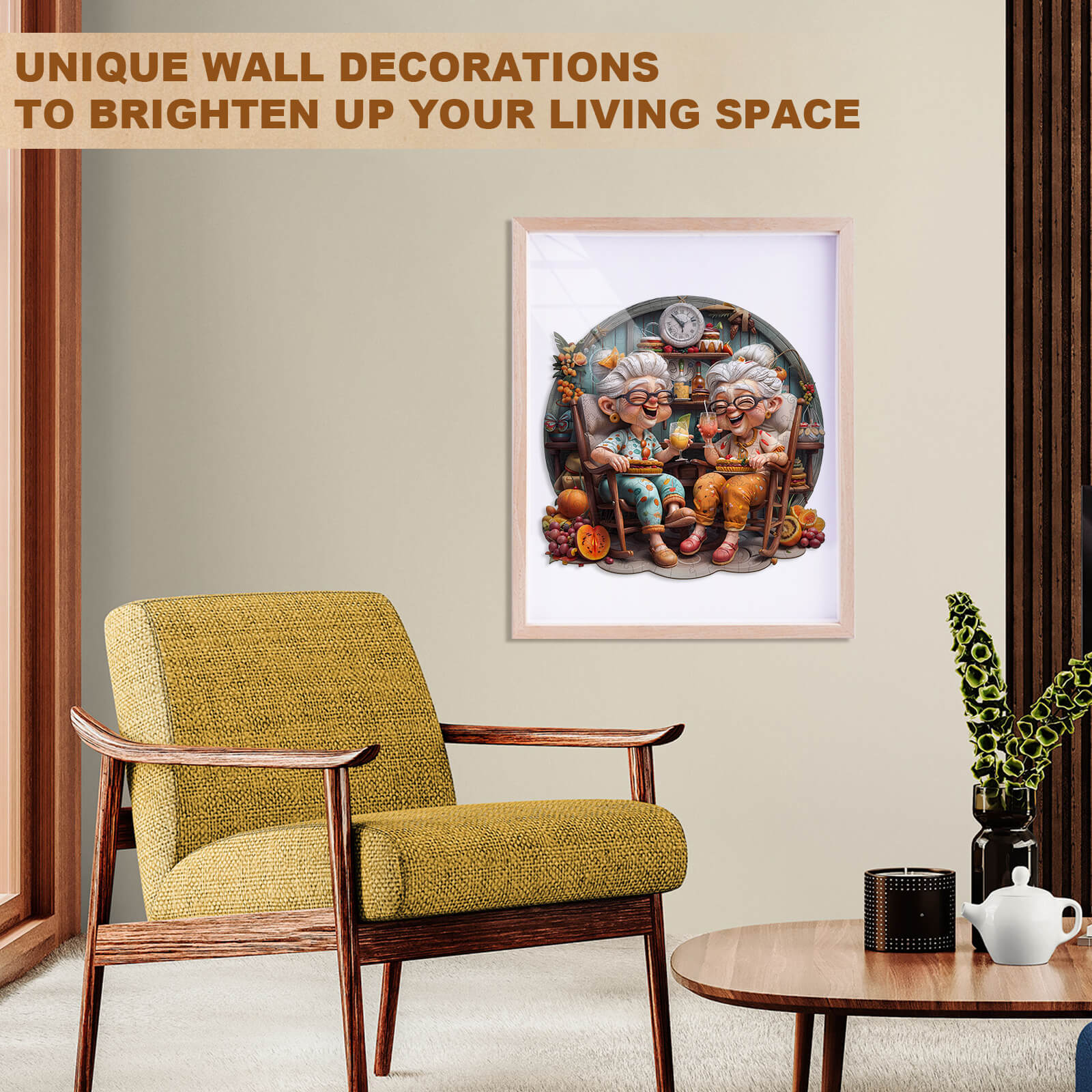 Grandma's Party  Wooden Jigsaw Puzzle