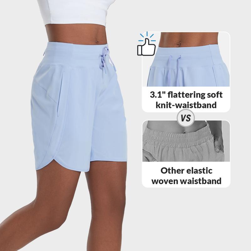 🔥Women’s High-Waist Quick-Dry Athletic Shorts (3