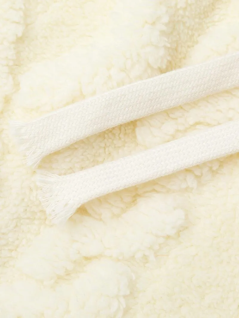 Women's Winter Lined Casual Pants - Jacquard Fabric & Drawstring Waist