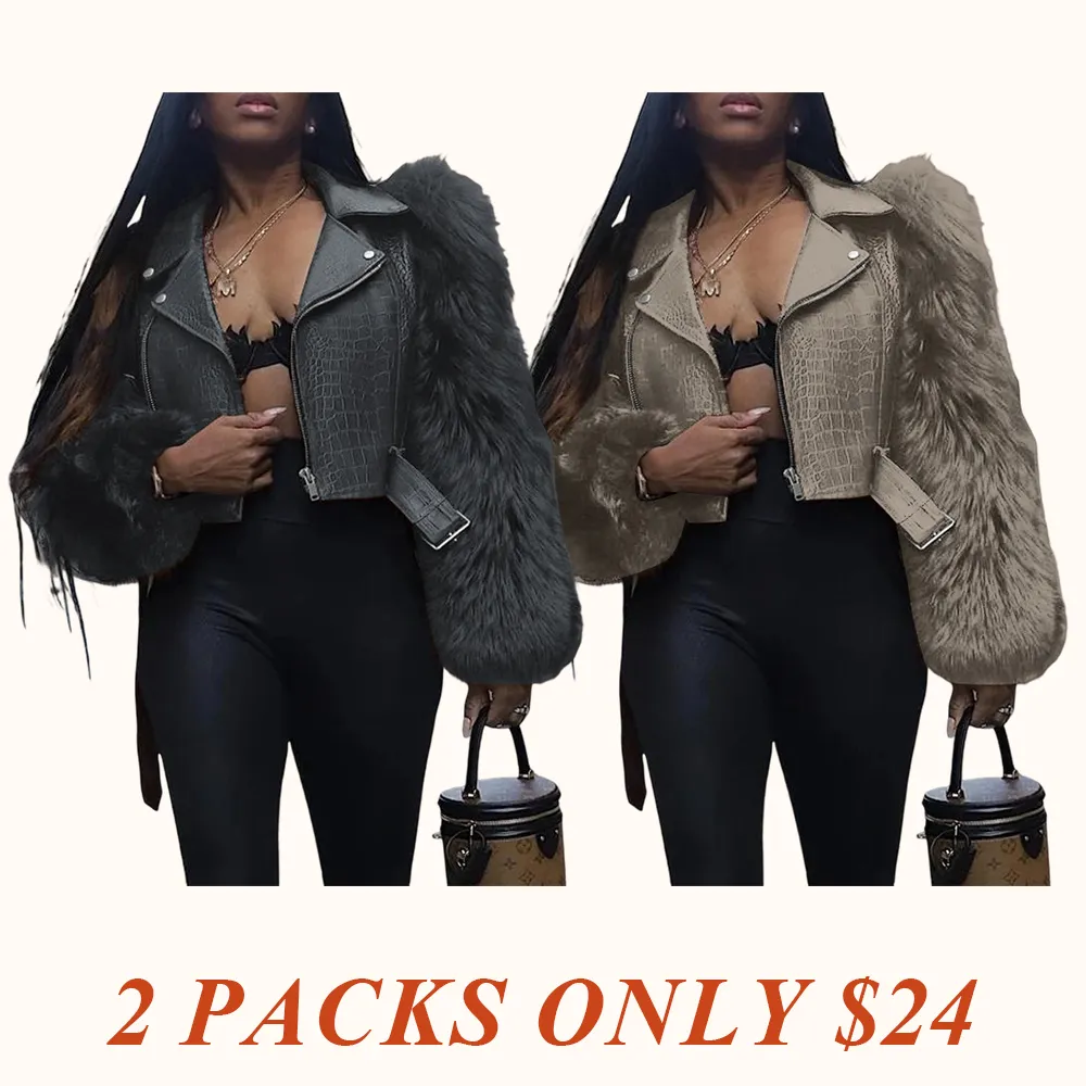 Women's Patchwork Fur Jacket