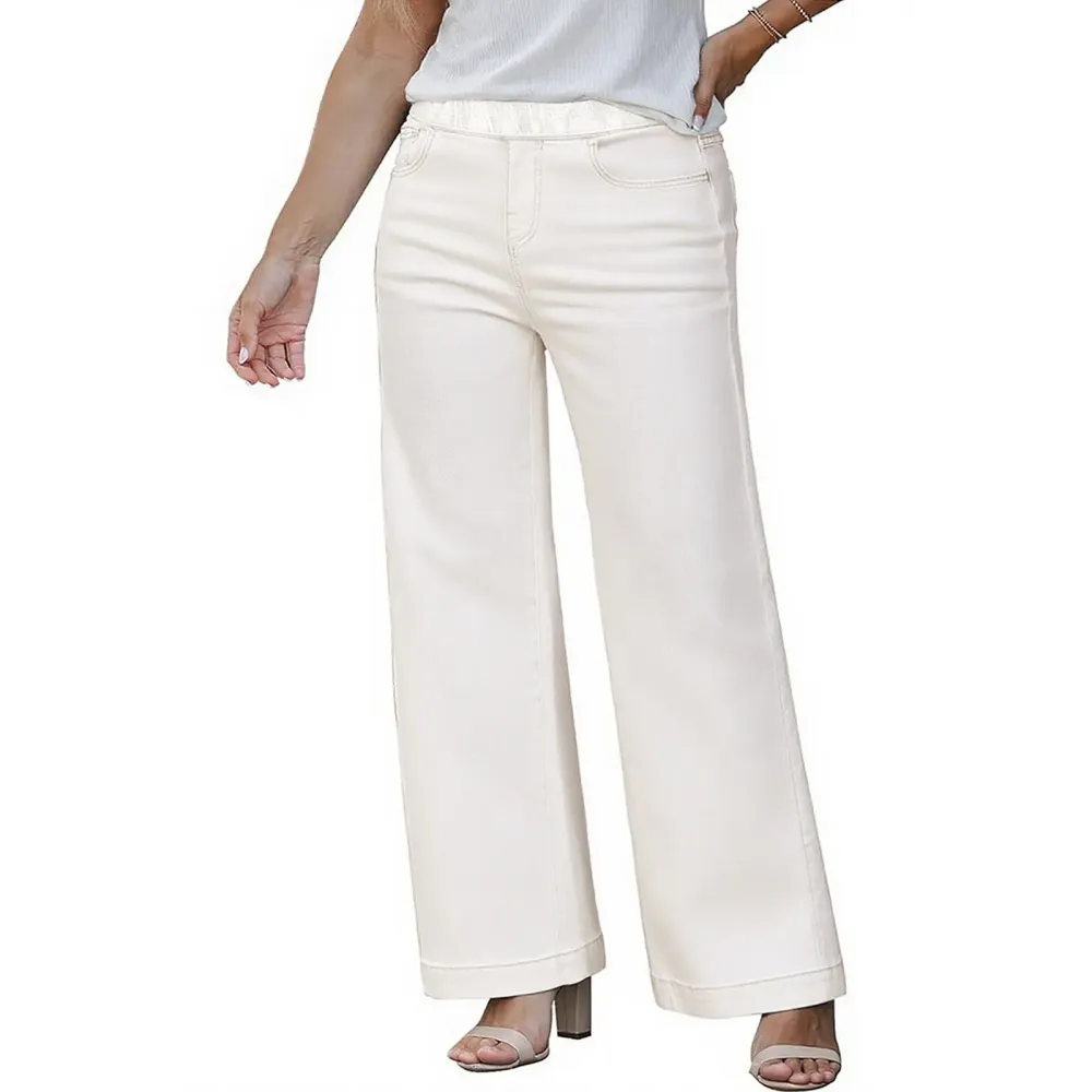 Plus Size Straight-Leg High-Waisted Stretch Jeans for Women