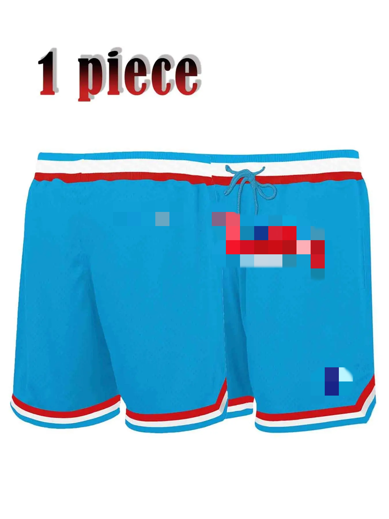 Men's Letter & Figure Embroidery Drawstring Waist Shorts