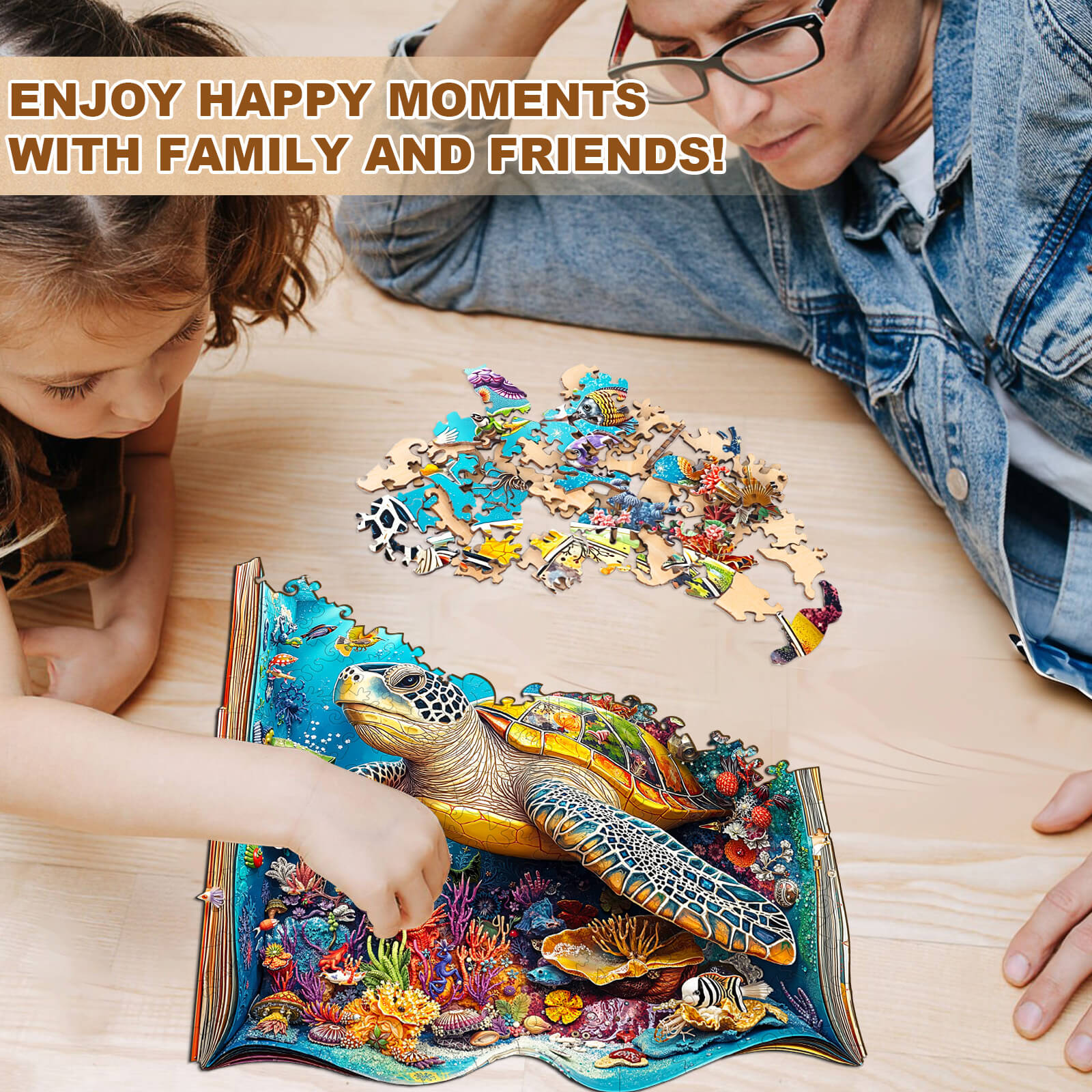 Turtle Story Wooden Jigsaw Puzzle