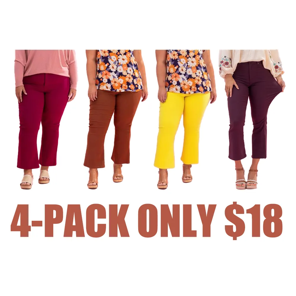 Stretch High Rise Kick Flare(Just $3 Each!)