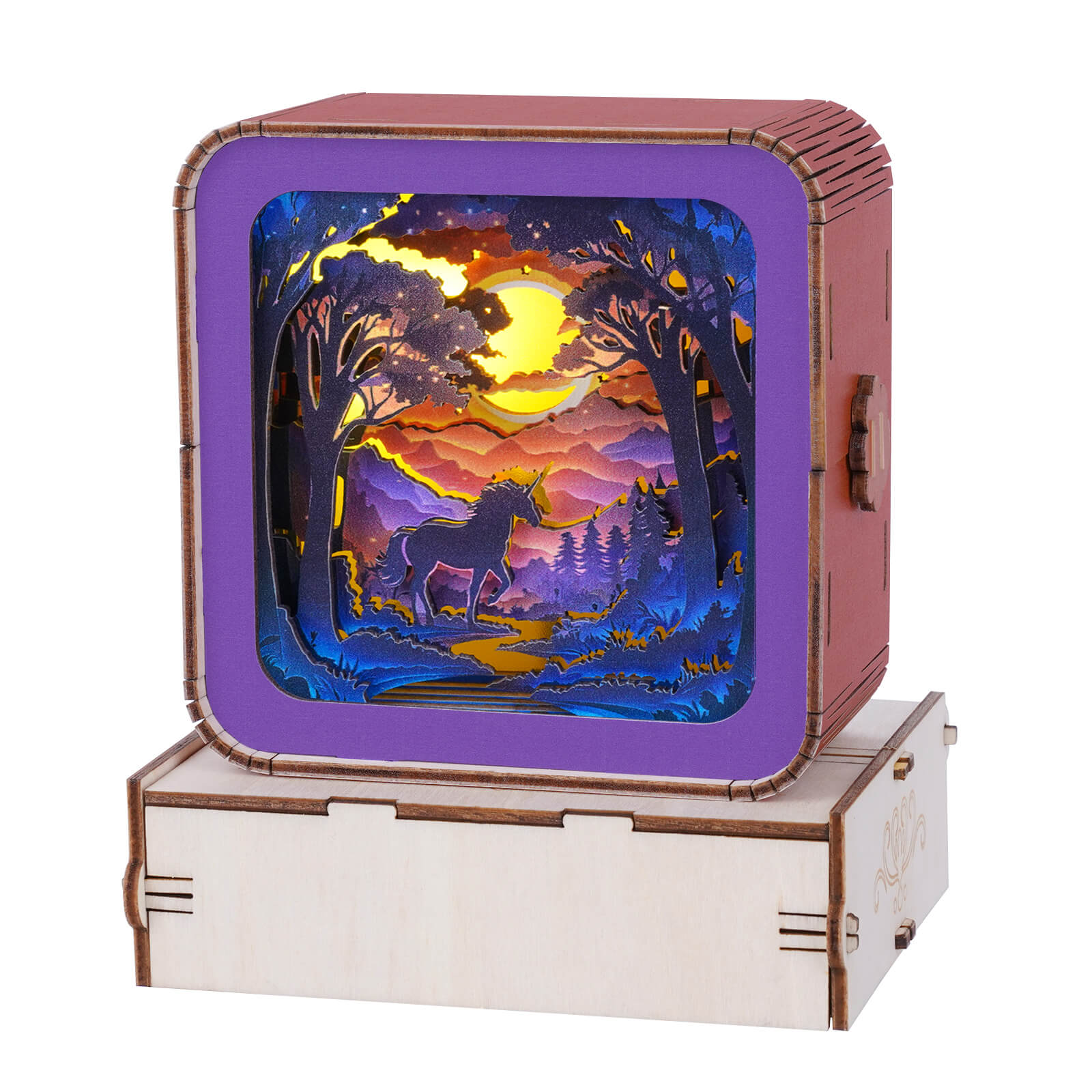 Forest Fantasy Unicorn Kit- 3D Wooden Puzzle Night Light