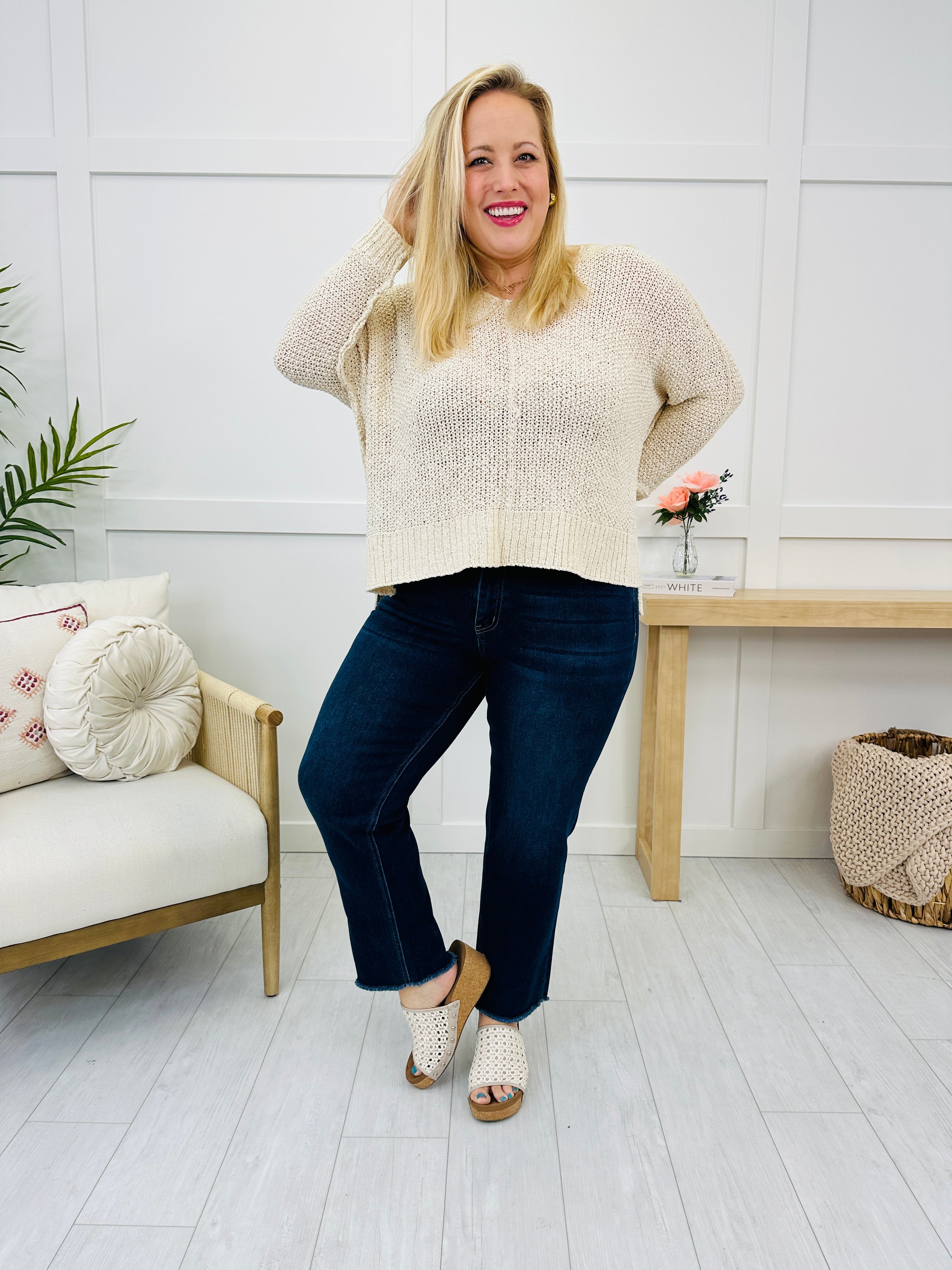 Lovervet Stay in Line Straight Leg Ankle Jeans