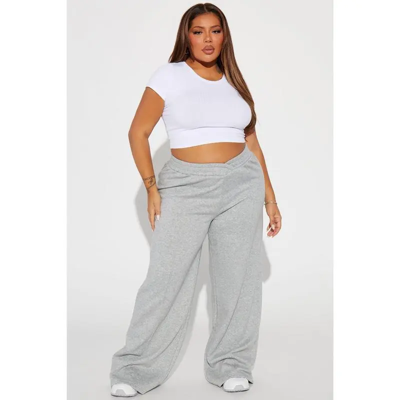 Wide Leg Elastic Waist Lounge Pant