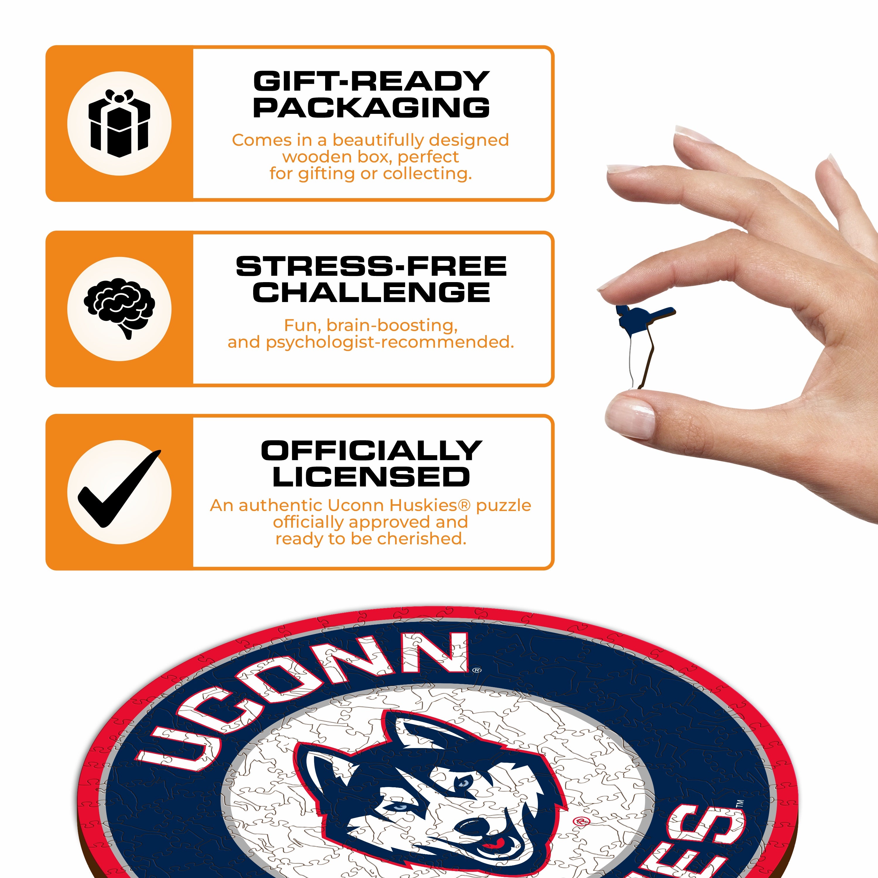 University of Connecticut - Wooden Puzzle