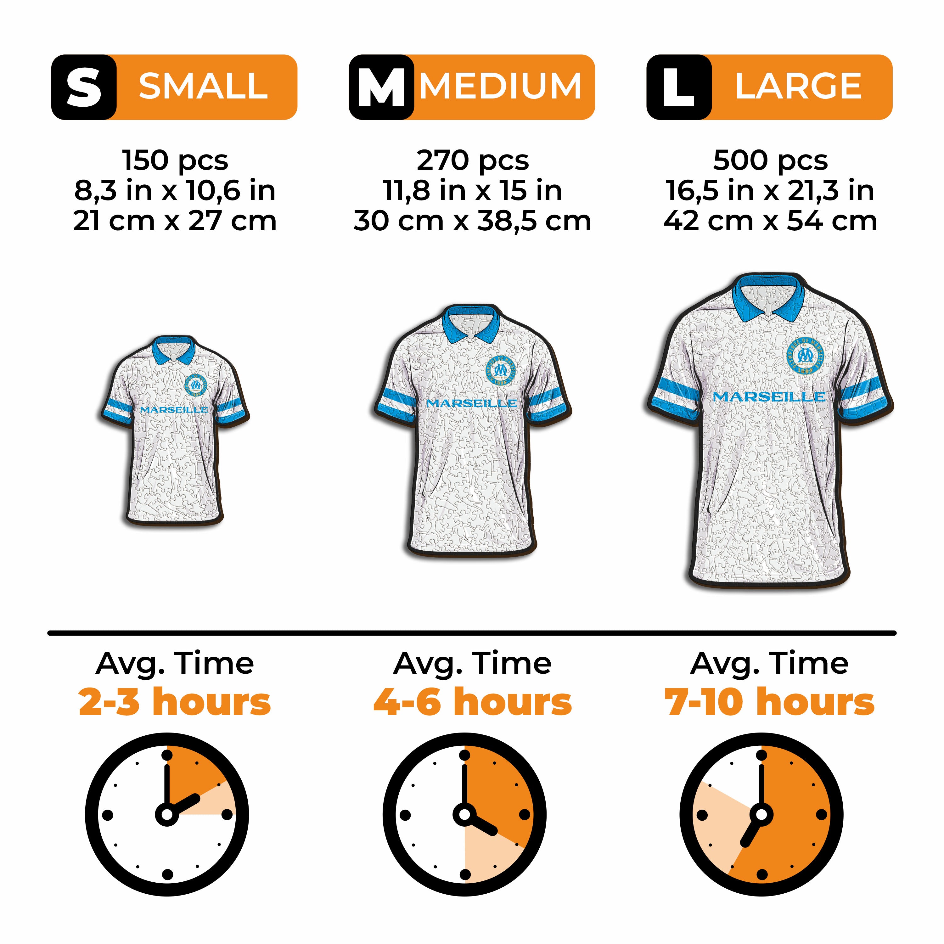 Olympique de Marseille® Jersey - Wooden Puzzle