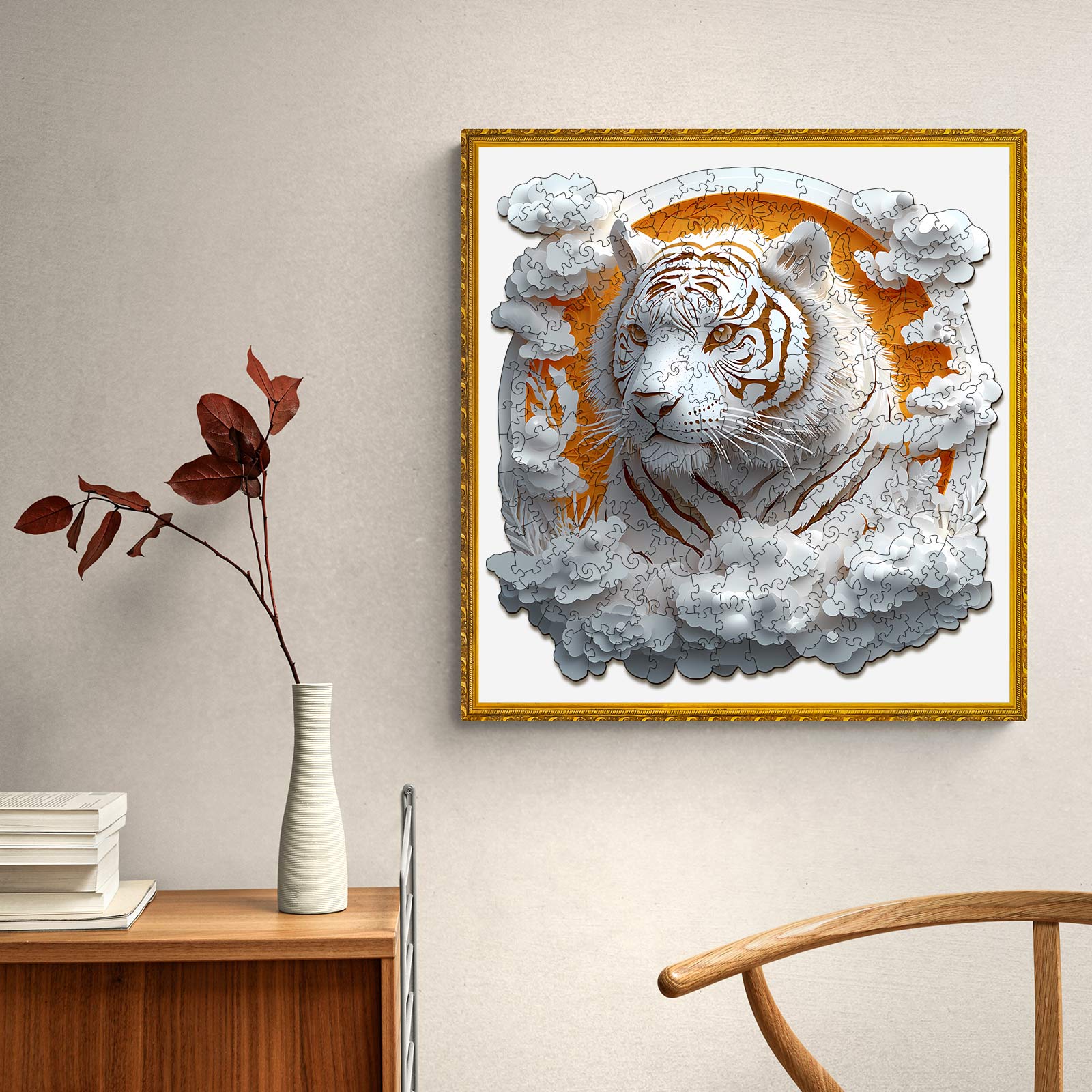Paper Tiger Wooden Jigsaw Puzzle
