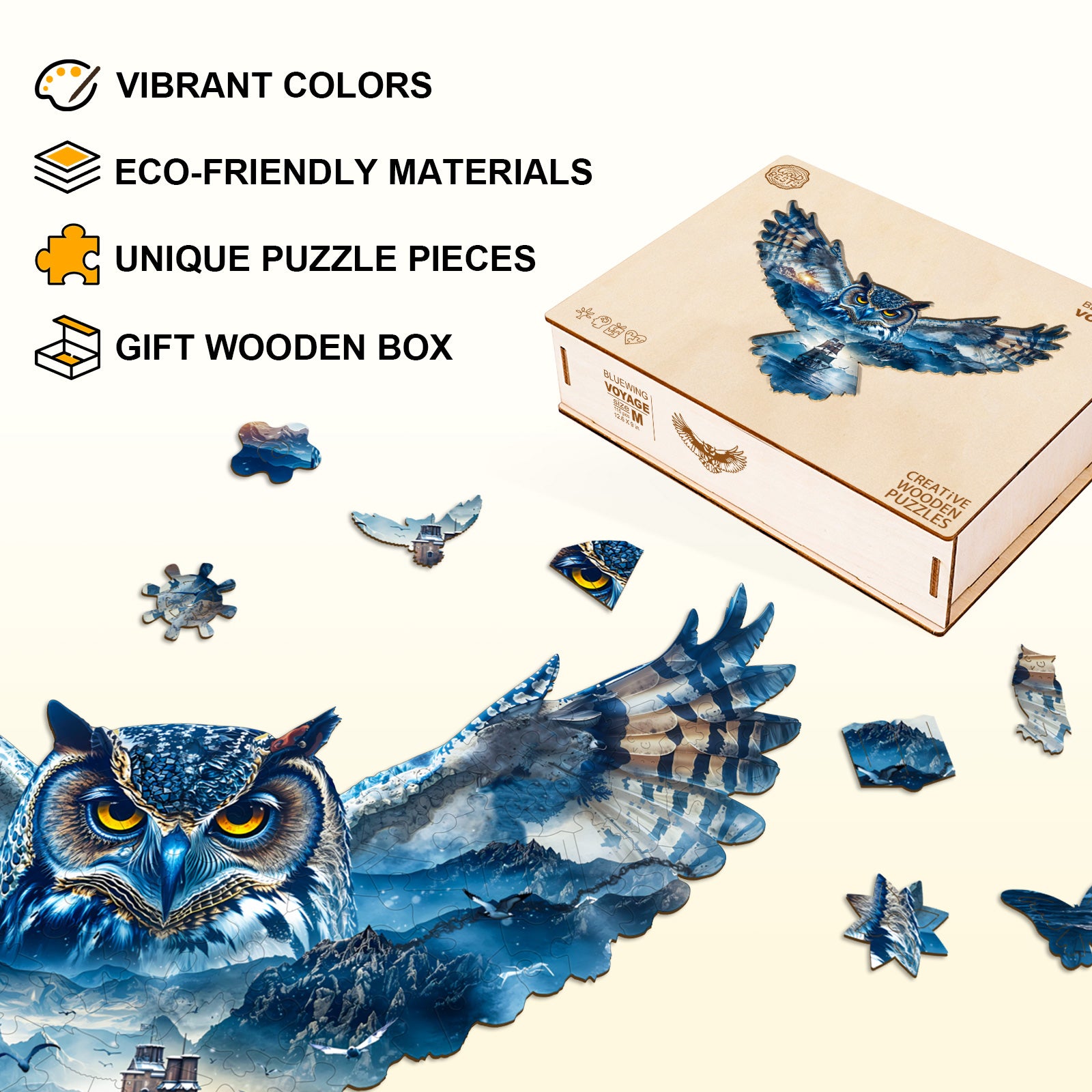 Bluewing Voyage Wooden Jigsaw Puzzle