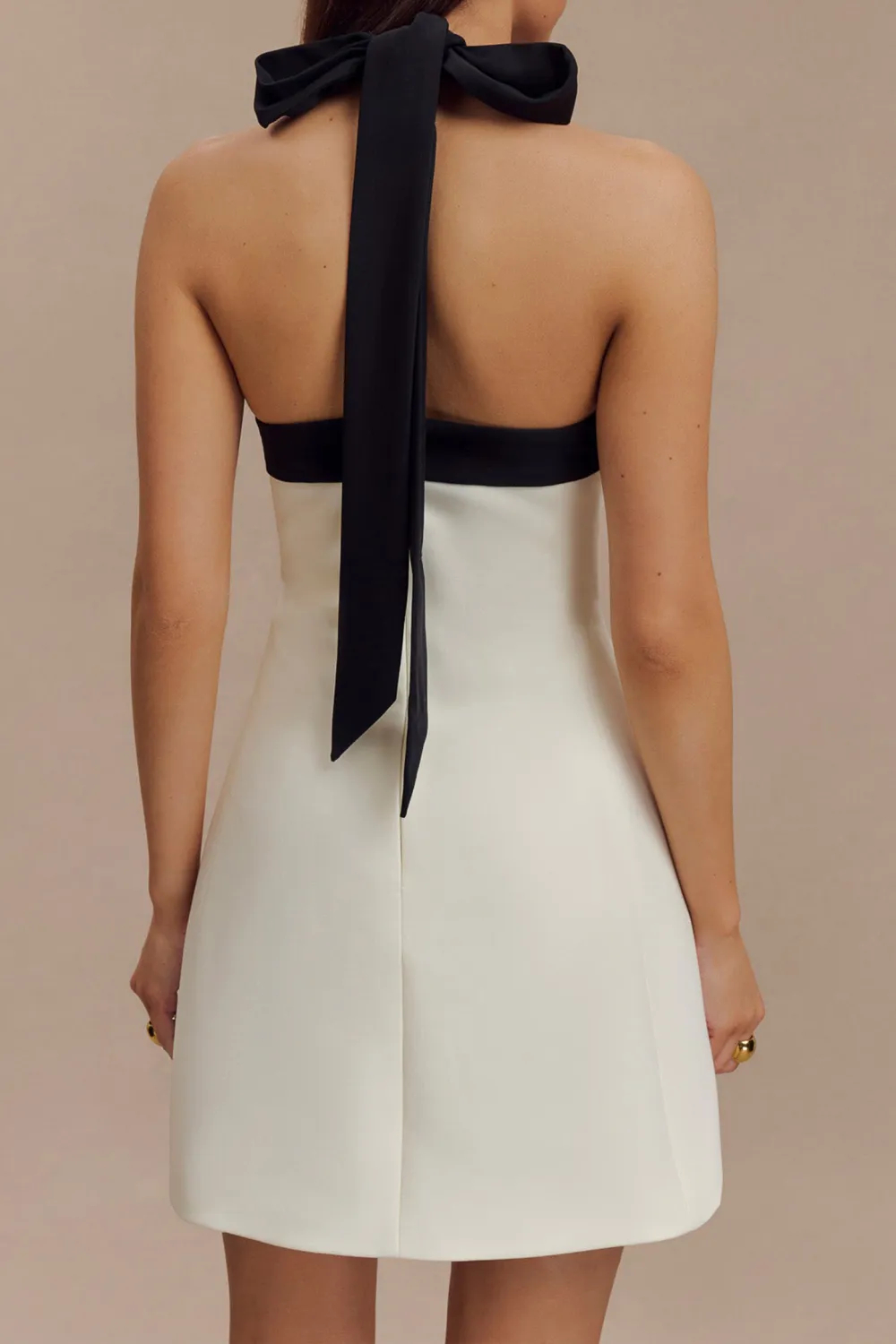 Contrast Suiting Mini Dress