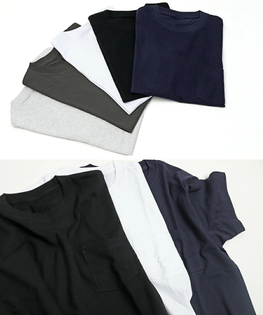 ポケットTシャツ メンズ 全5色