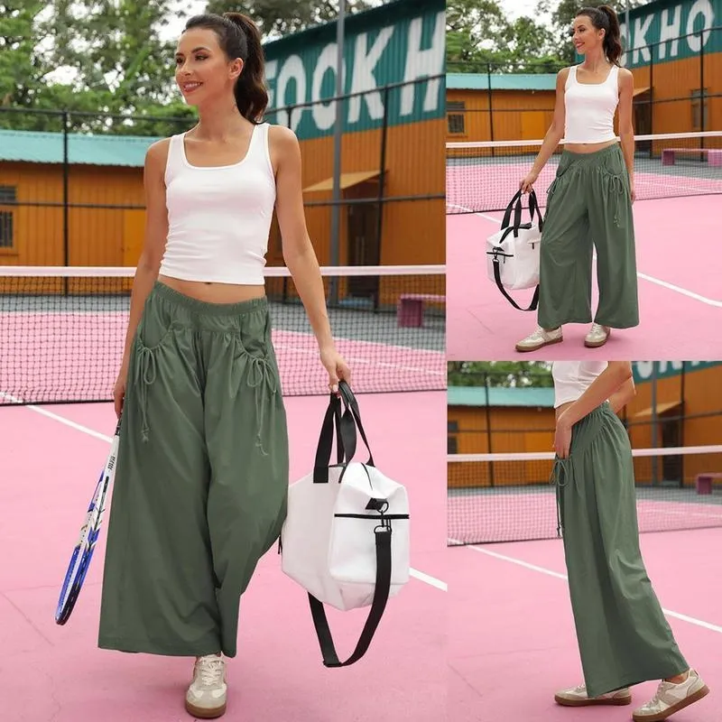 Women's Loose Wide Leg Track Pants