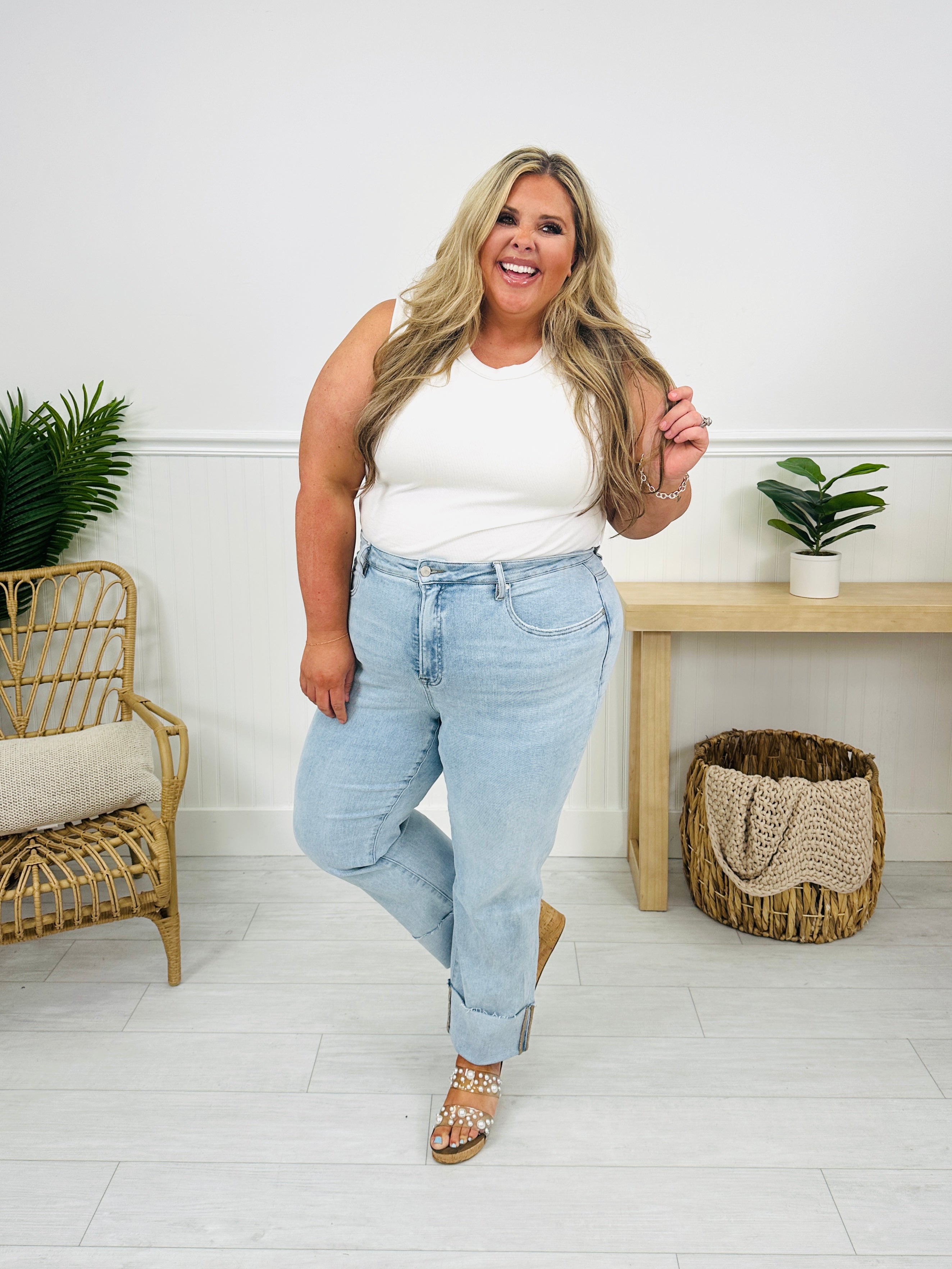 MOCO Exclusive Not Your Mother's Tummy Control Mom Jeans