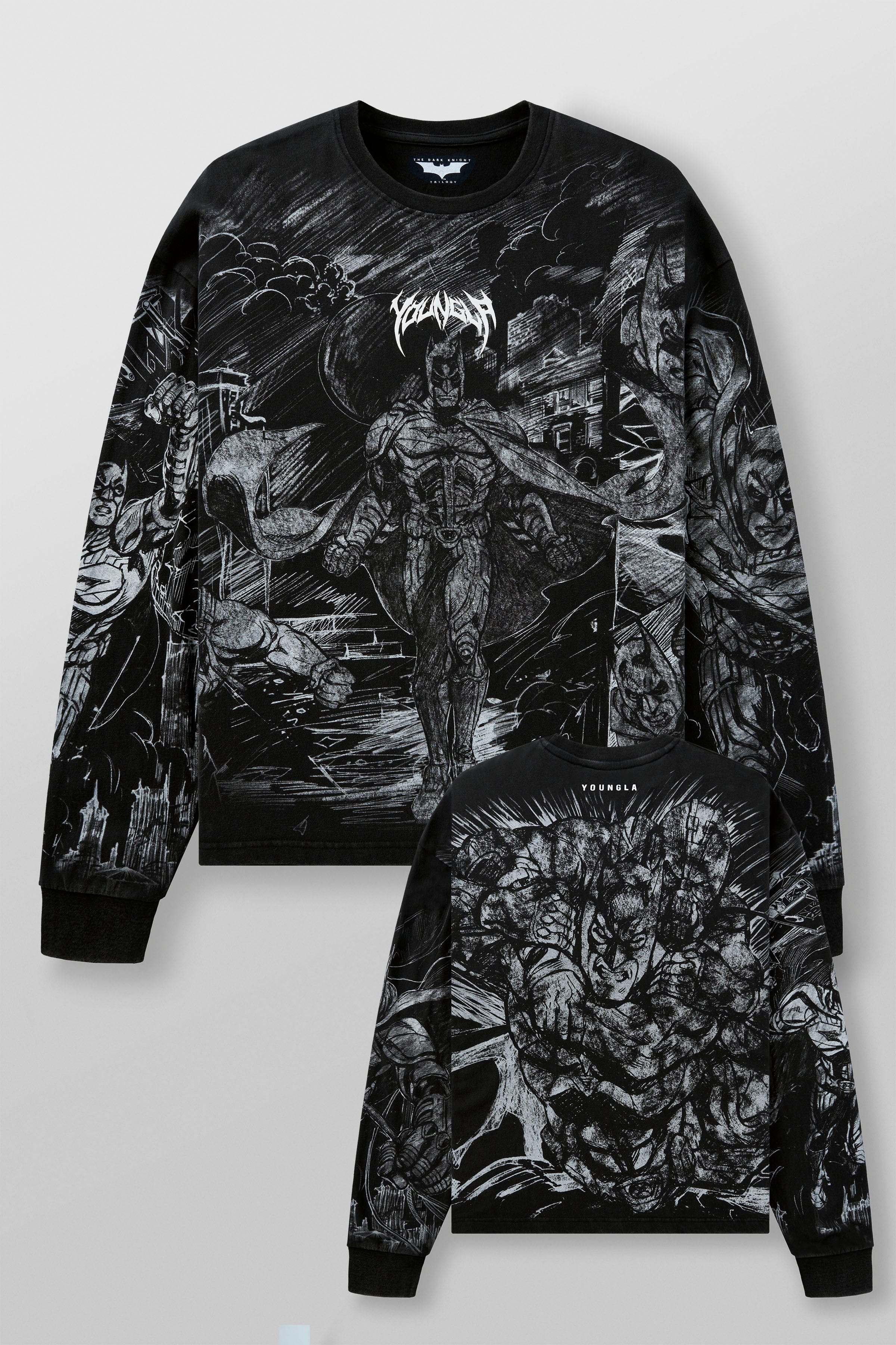 8002 - Batman Comic Longsleeves