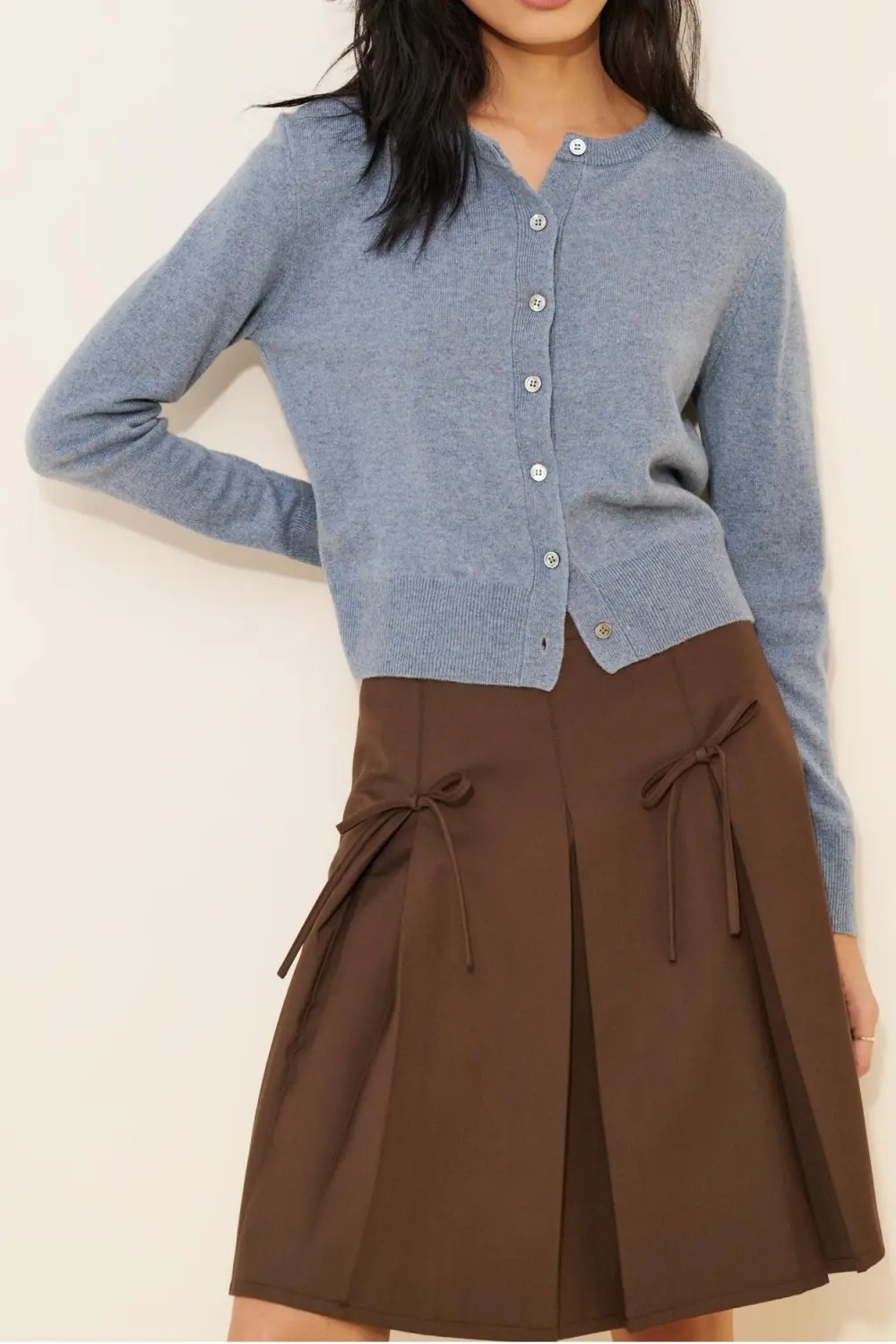 Layered Knit Cardigan