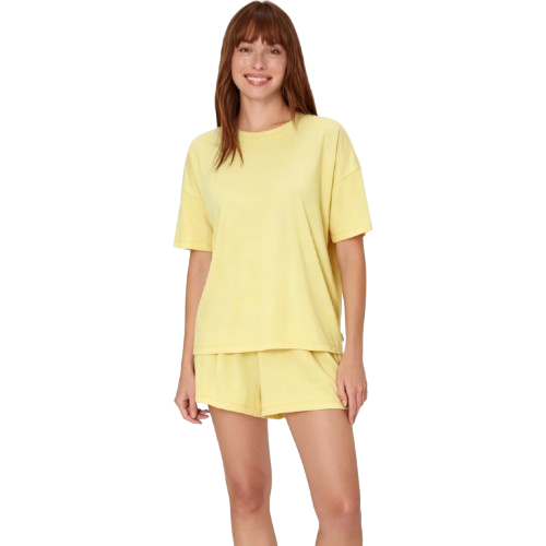 Women's Loungewear Set (2-Piece) — Ultra-Soft, Loose-Fit T-Shirt and Sleep Shorts