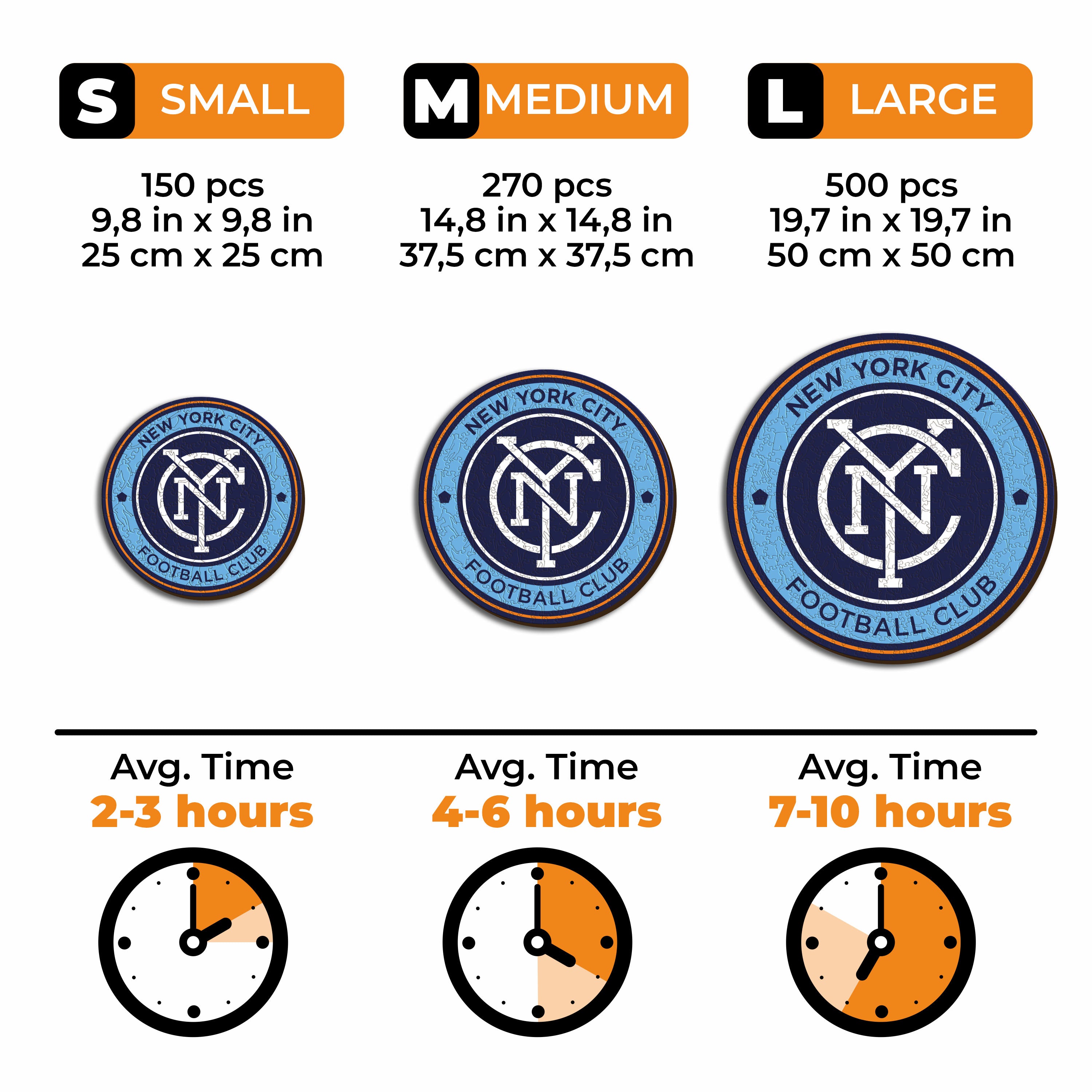 New York City FC® Logo - Wooden Puzzle