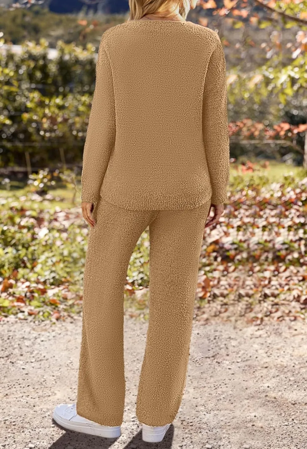 Women's Lounge Sets 2025 Fall Fashion 2 Piece Outfits Sweater Pajama Set