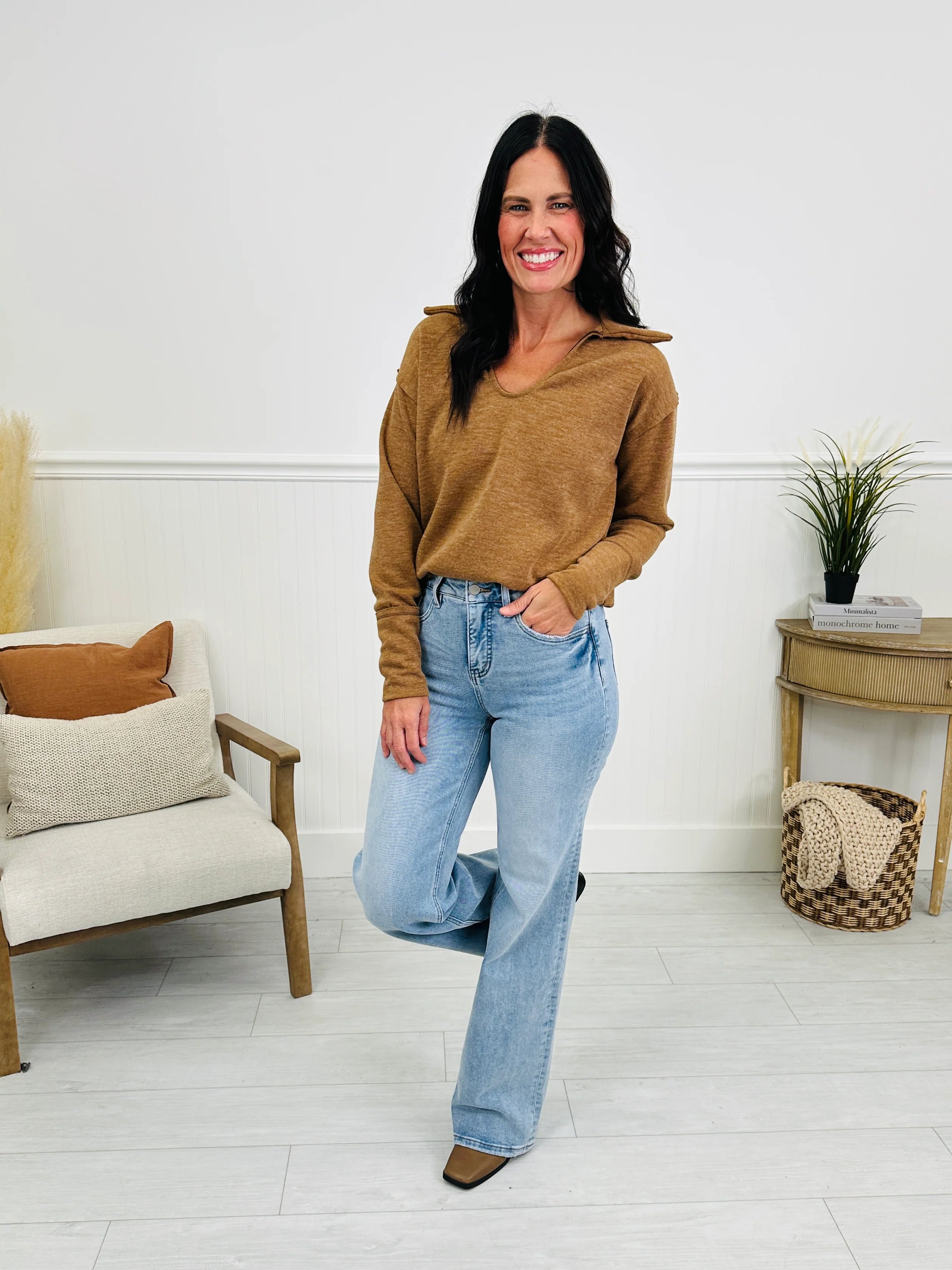 Your Best Side Wide Leg Tummy Control Jeans in Multiple Inseams