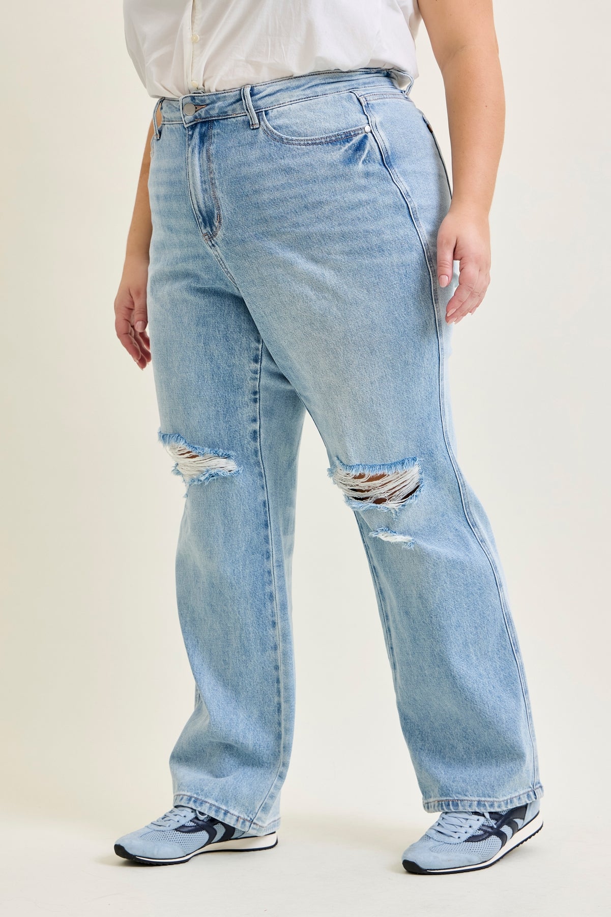 Laurel High Rise Rigid Magic 90's Straight Jeans - PLUS