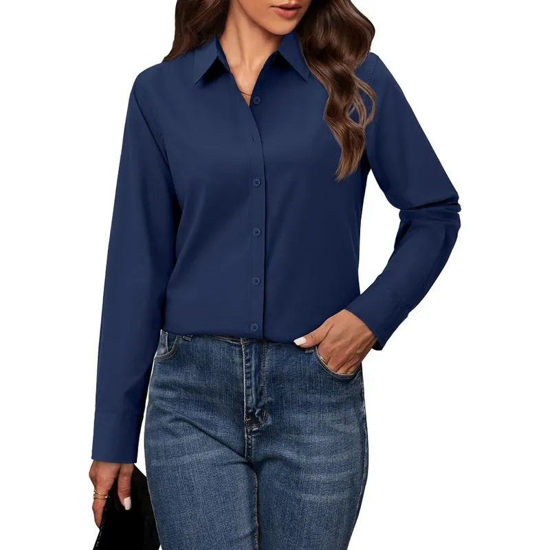 Button Down Shirts for Women Classic Fit Dress Shirt