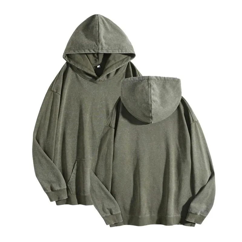 Women's Oversized Acid Wash Cotton Hoodie