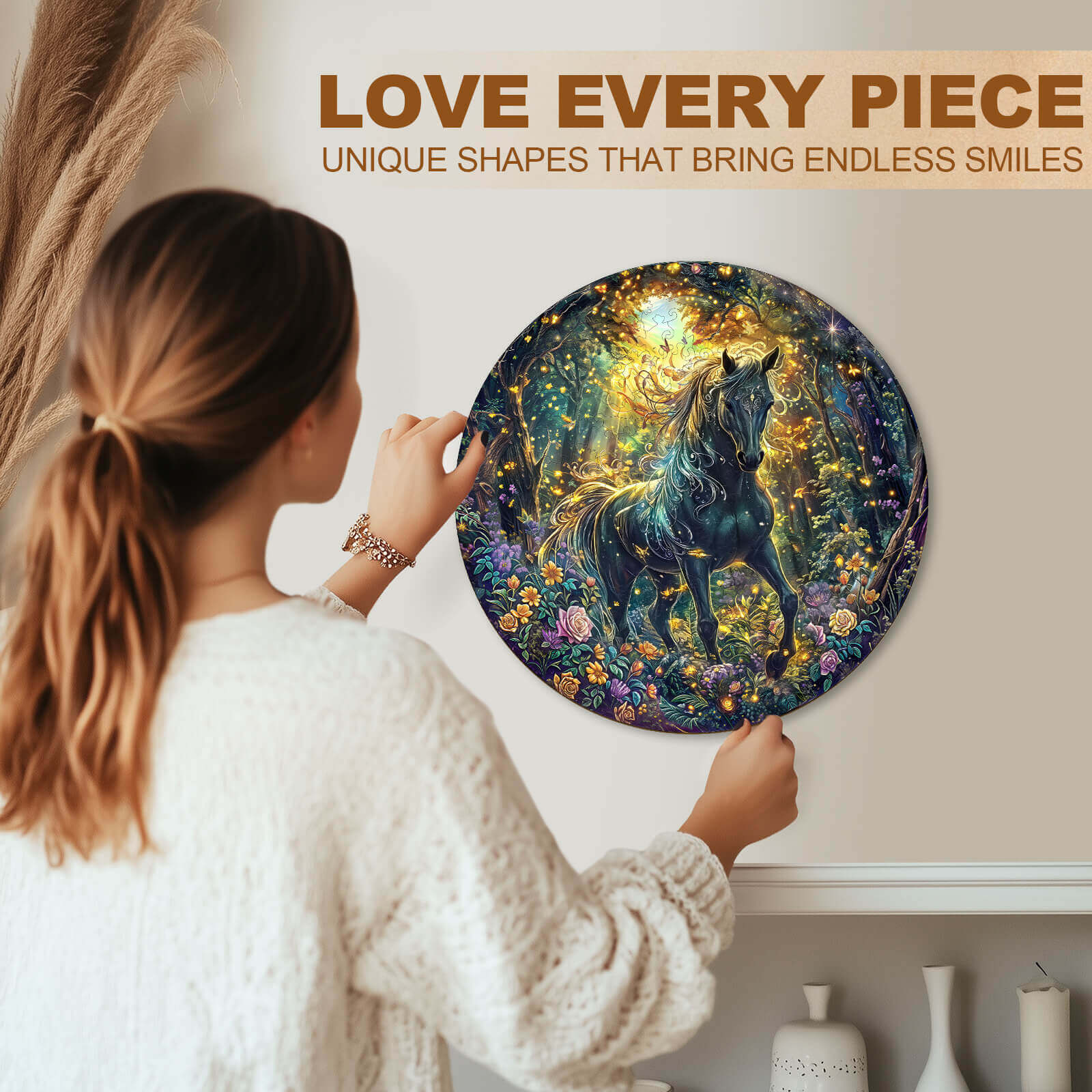 Forest Horse Wooden Jigsaw Puzzle