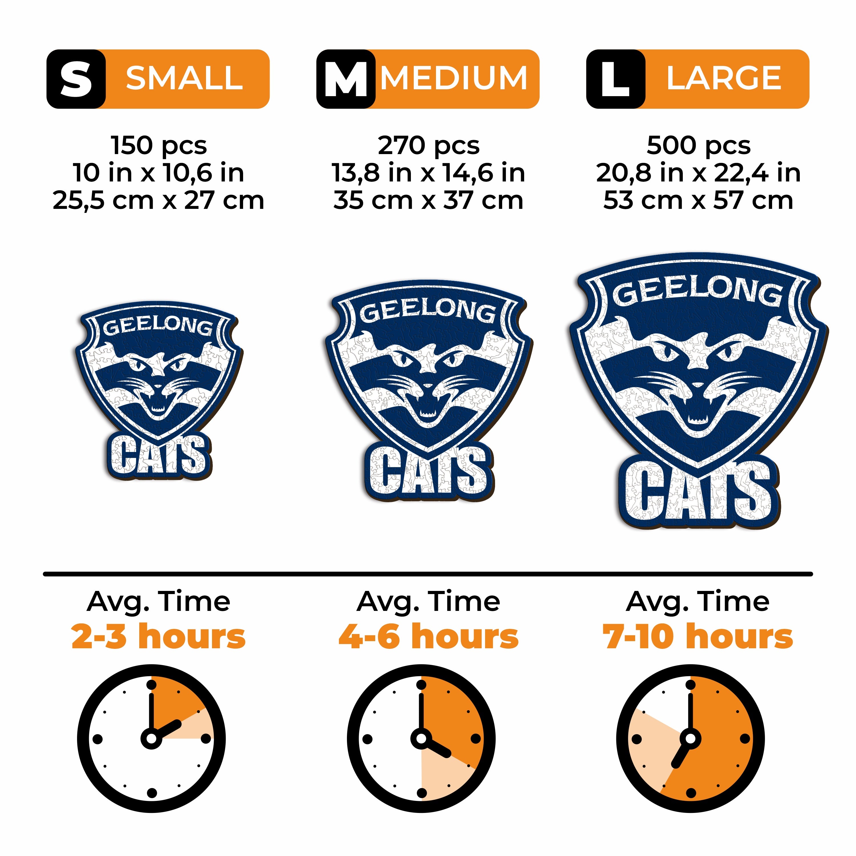 Geelong FC Logo - Wooden Puzzle