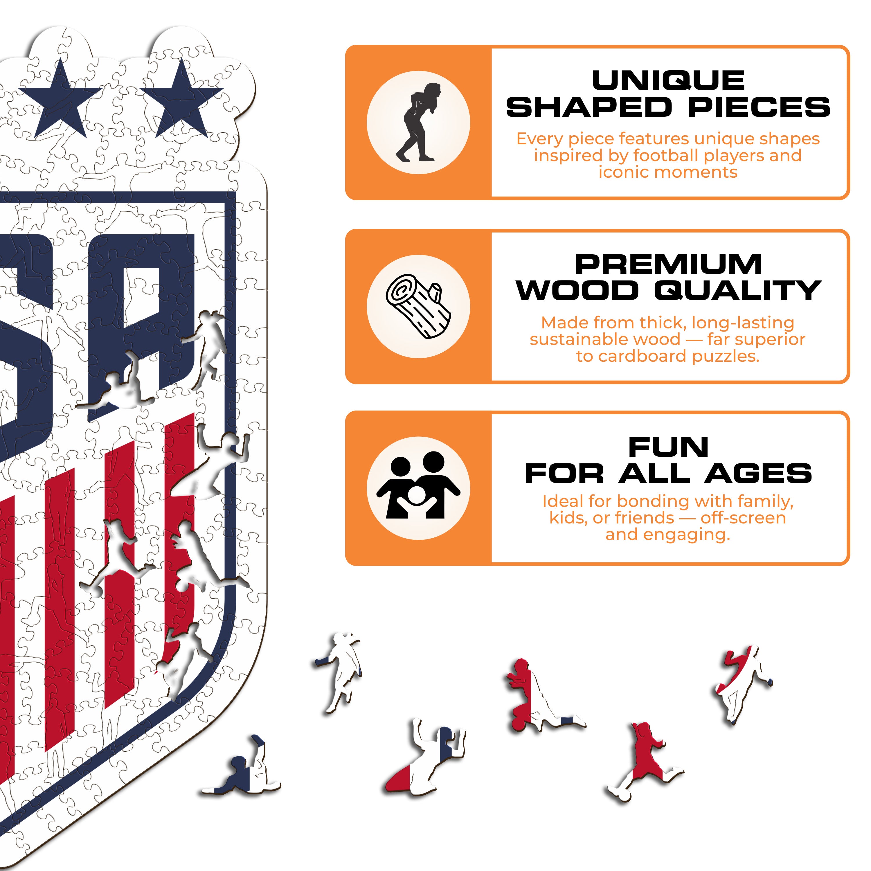 USWNT® Logo - Wooden Puzzle