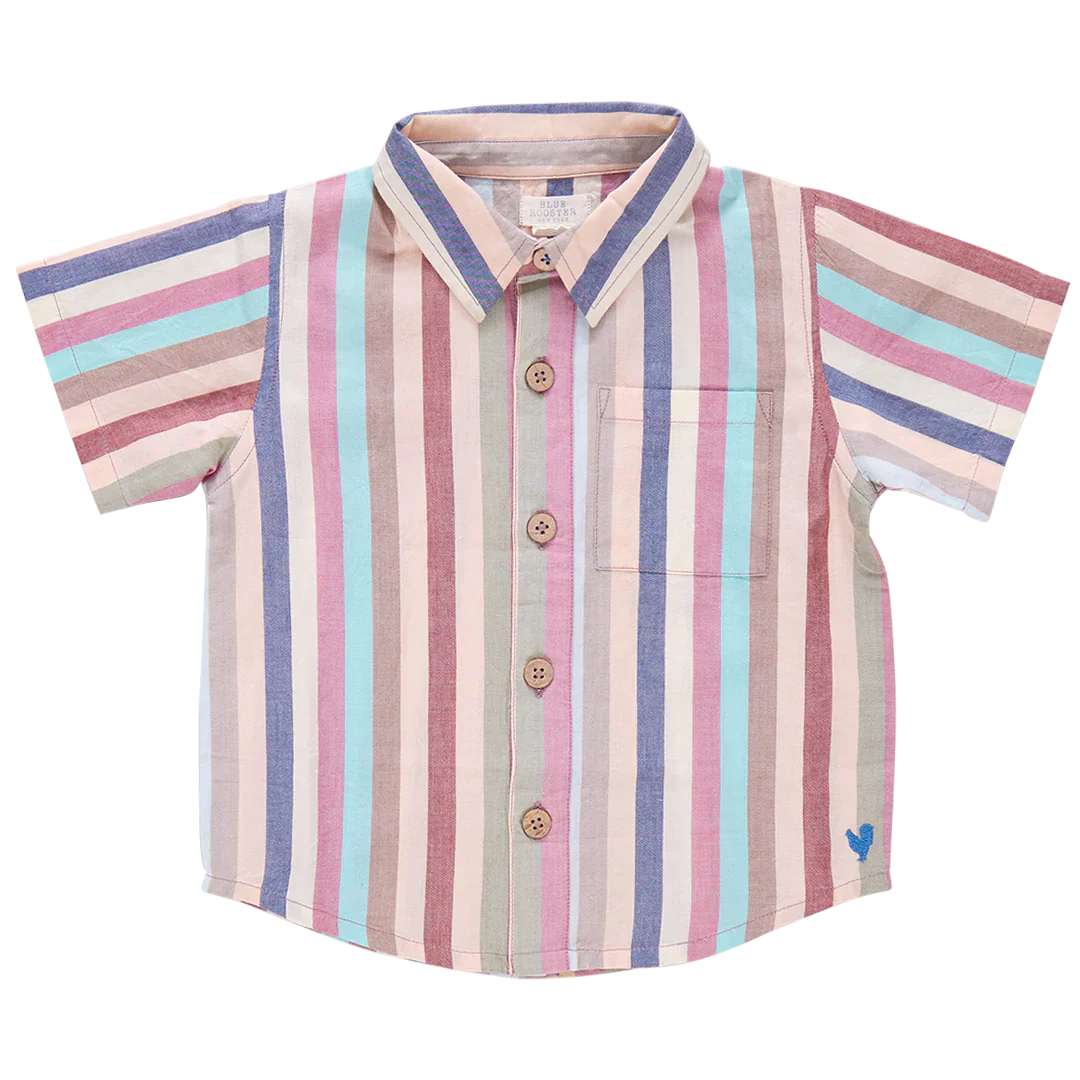 Boys Jack Shirt - Multi Vintage Stripe