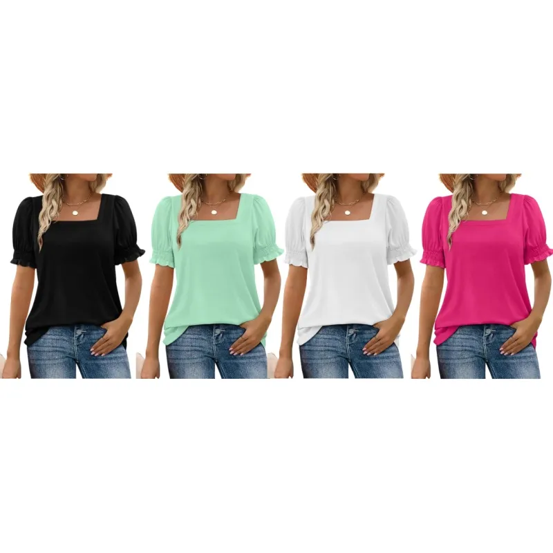 Square Neck T Shirts for Women