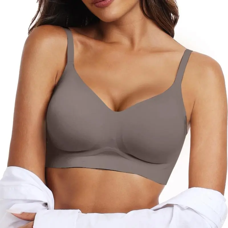Womens Seamless Bra No Underwire Comfort Push Up Bras