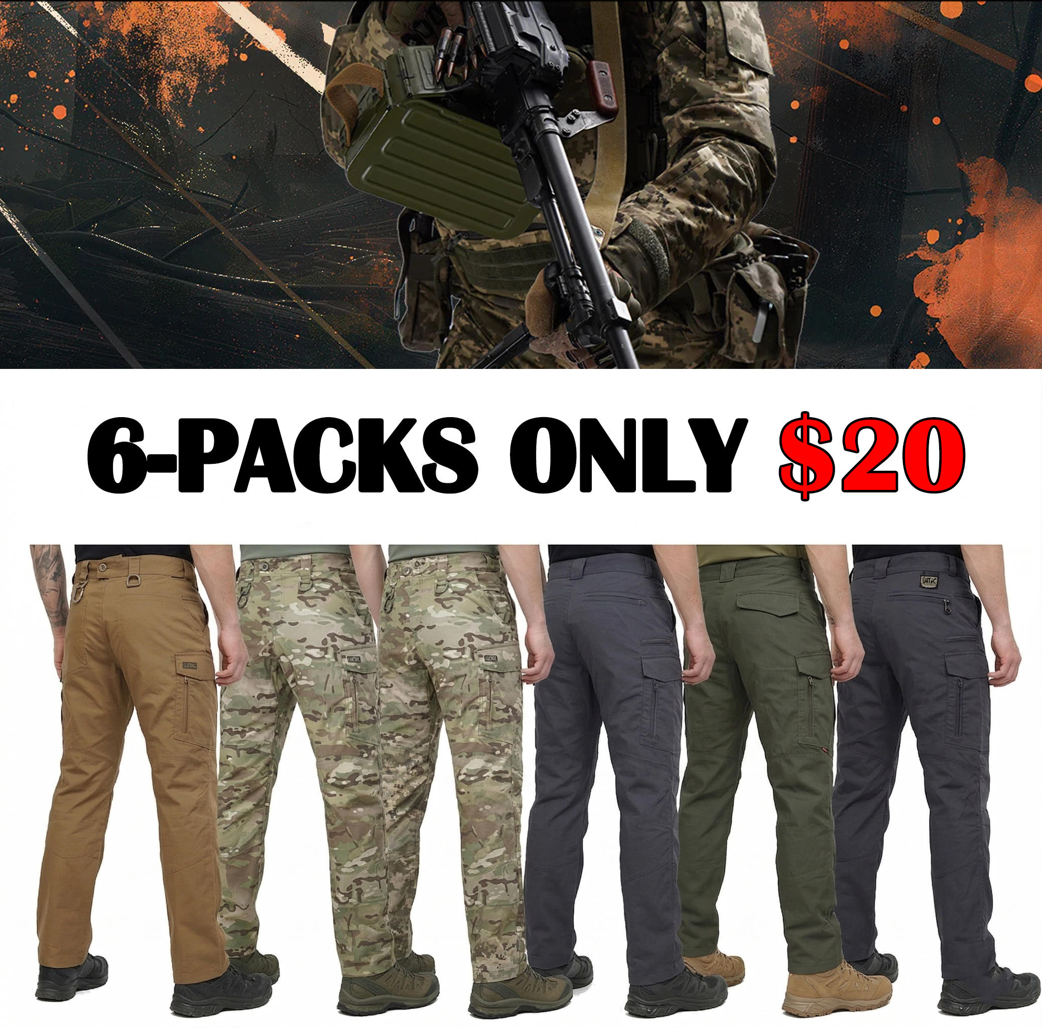 Men's Lite tactical pants are designed specifically for the military