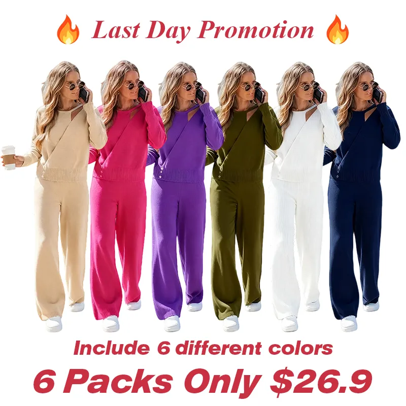 Women's Fashion Sweater and Trousers Two-Piece Set