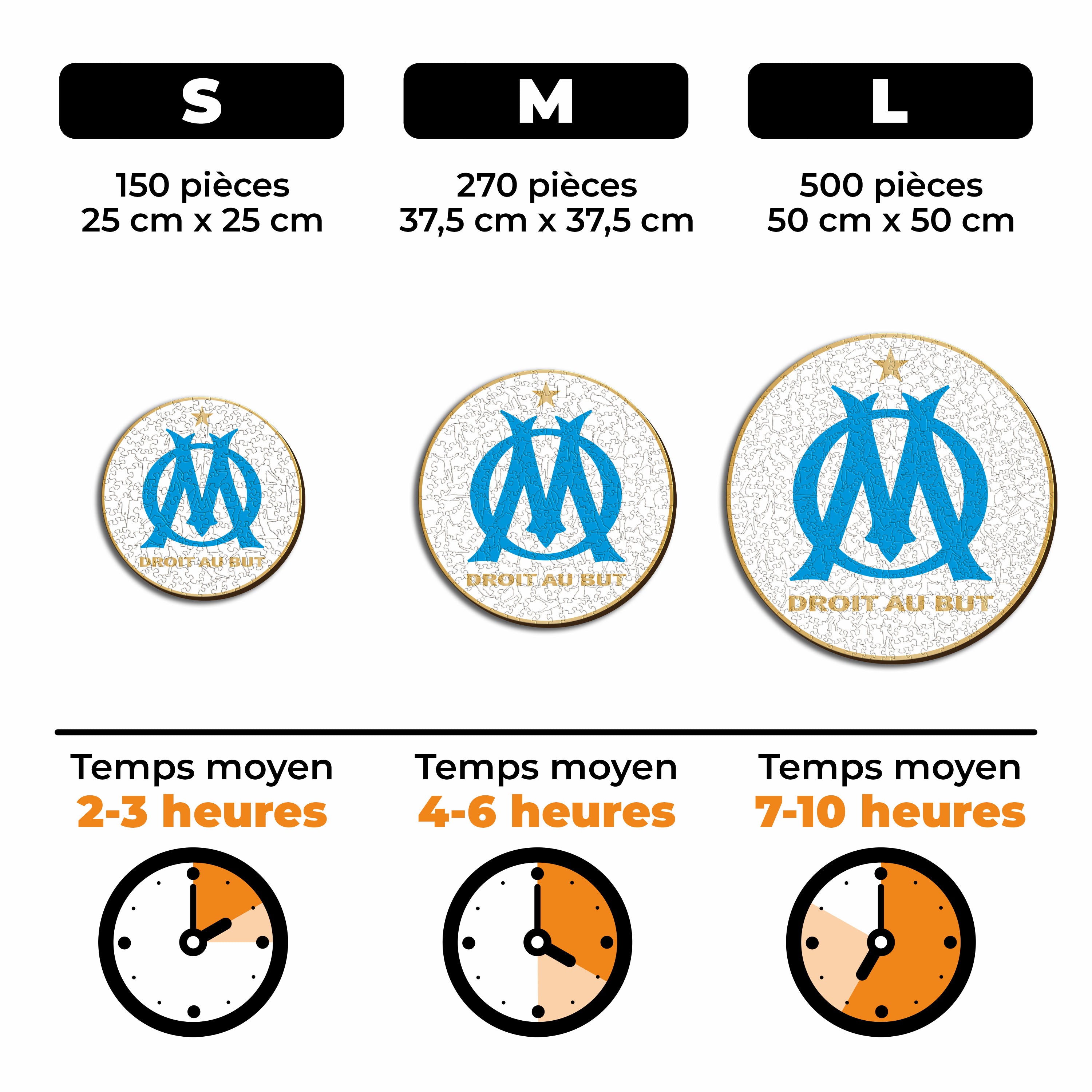 Olympique de Marseille® Logo - Wooden Puzzle