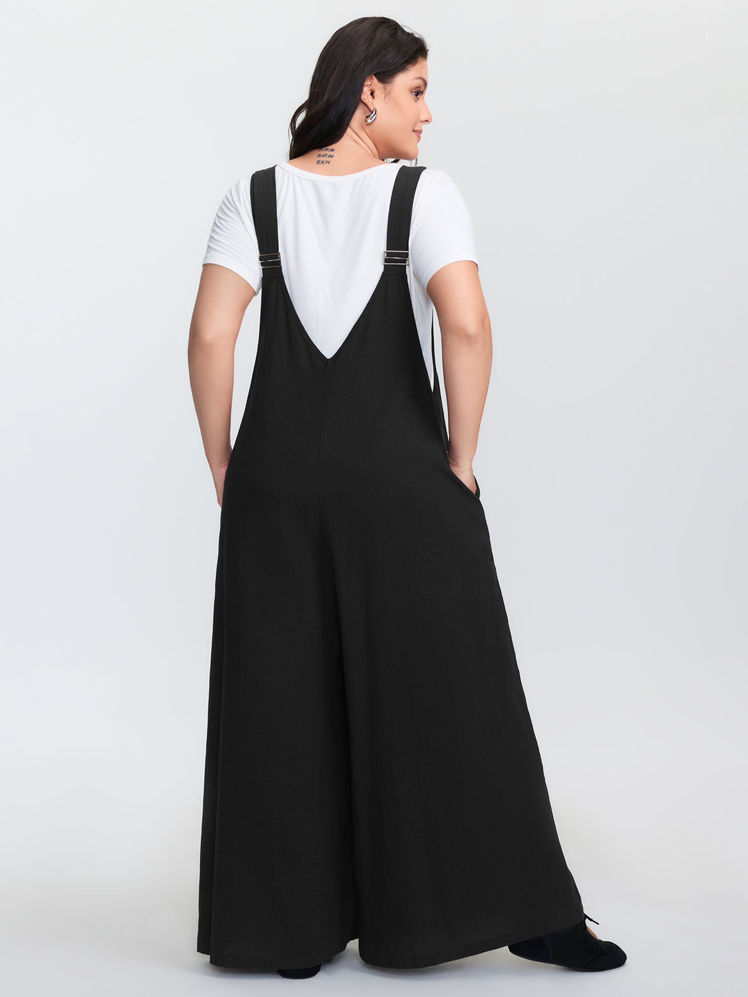 Pure Cotton Adjustable Straps Jumpsuit