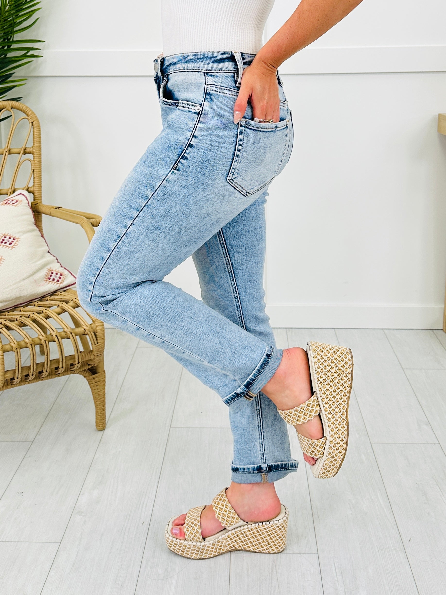 Take My Advice Tummy Control MOCO Exclusive Straight Jeans