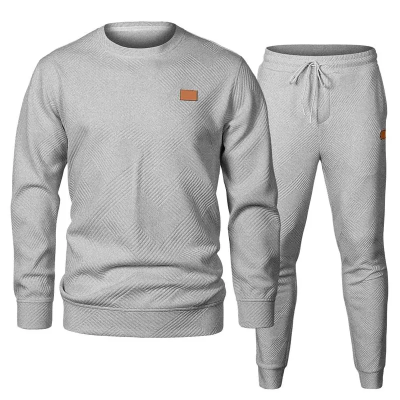 🔥Last Day Promotion 89% OFF🔥Men's casual fashion suit knitted sweatshirt and pants two-piece set