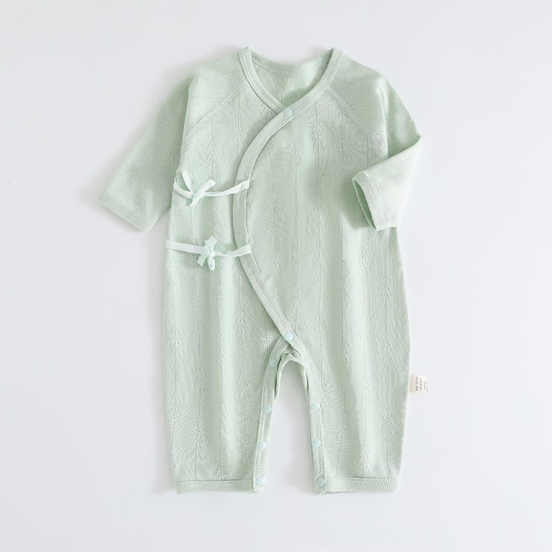 Baby Simple Solid Color Kimono Romper