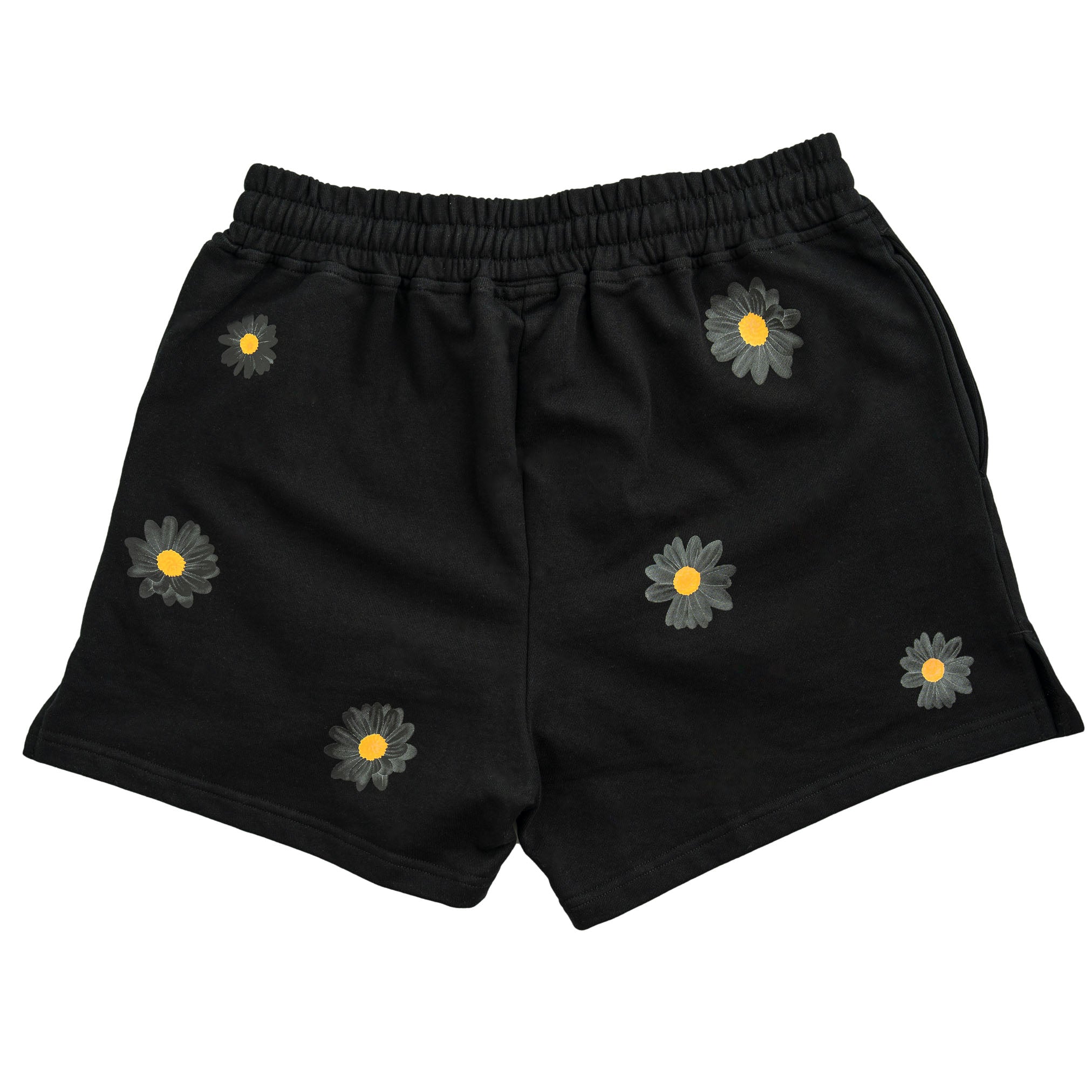 COTTON SHORTS (MID THIGH CUT) DAISY - BLACKOUT