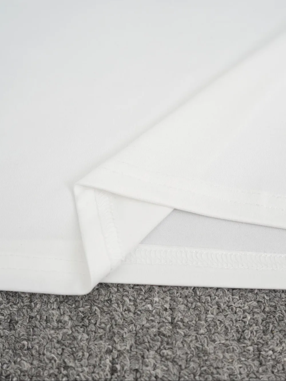 Hot-girl Style Contrast Binding Short Top and Letter Tape Wide Leg Pants, Women's Black & White Two-piece Set